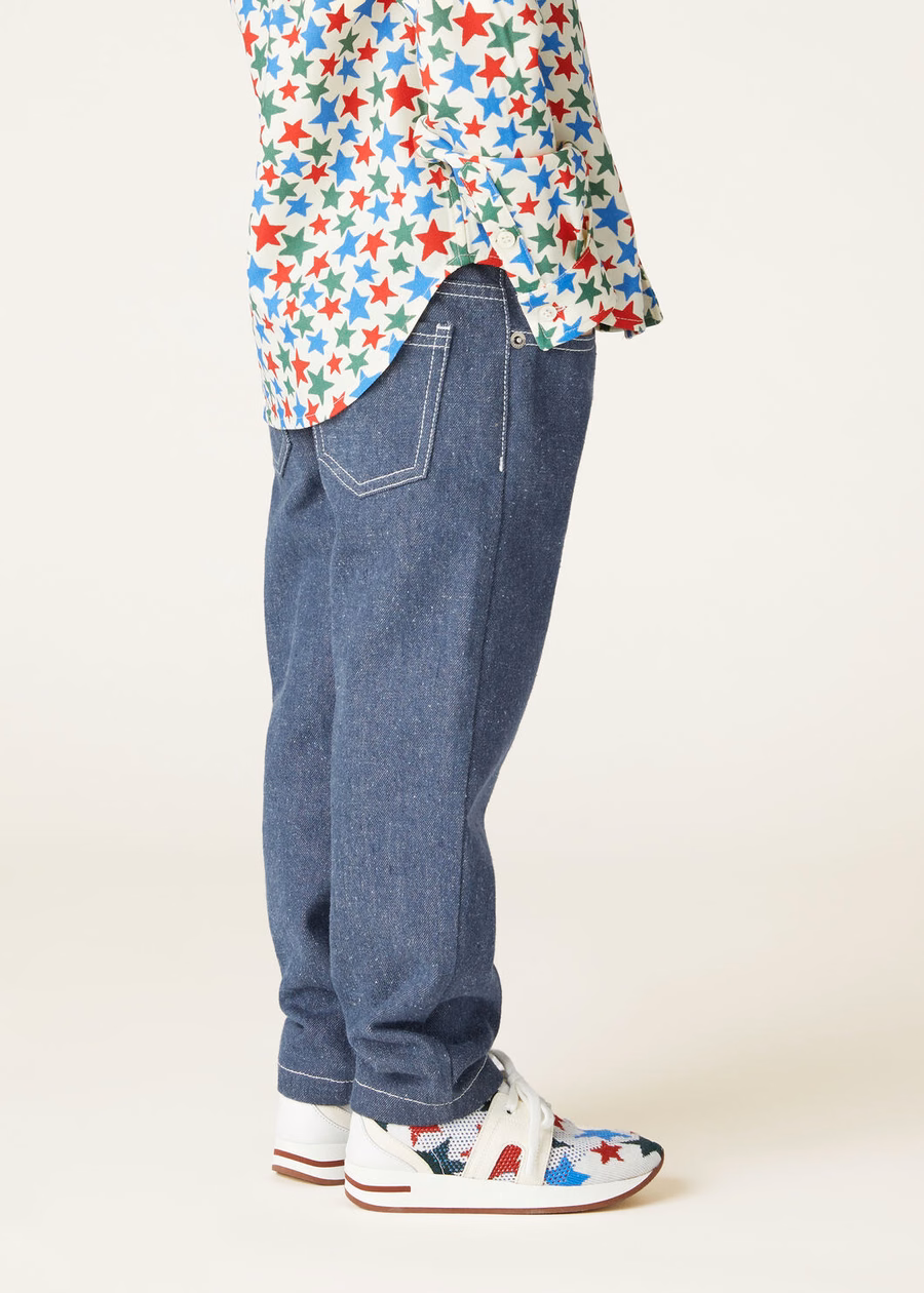 Joey Kids Broek Katoen Surge Blauw