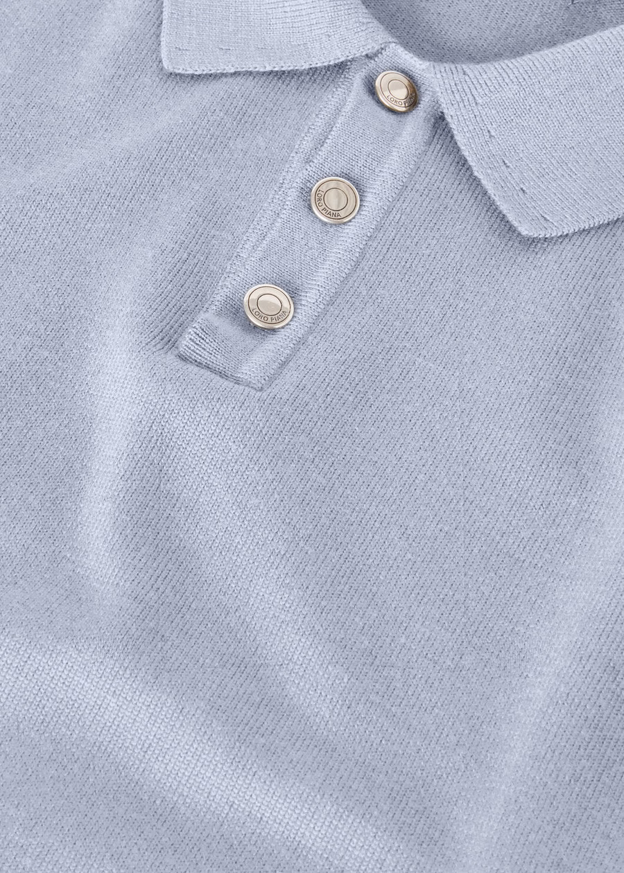 Wonderland Polo Jumper voor kinderen Wish® Wol Dauwdruppel Blauw