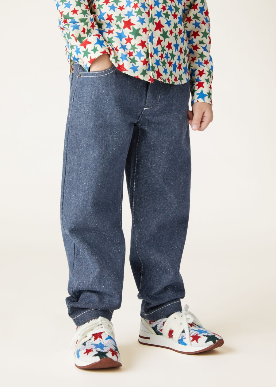 joey kids broek katoen surge blauw