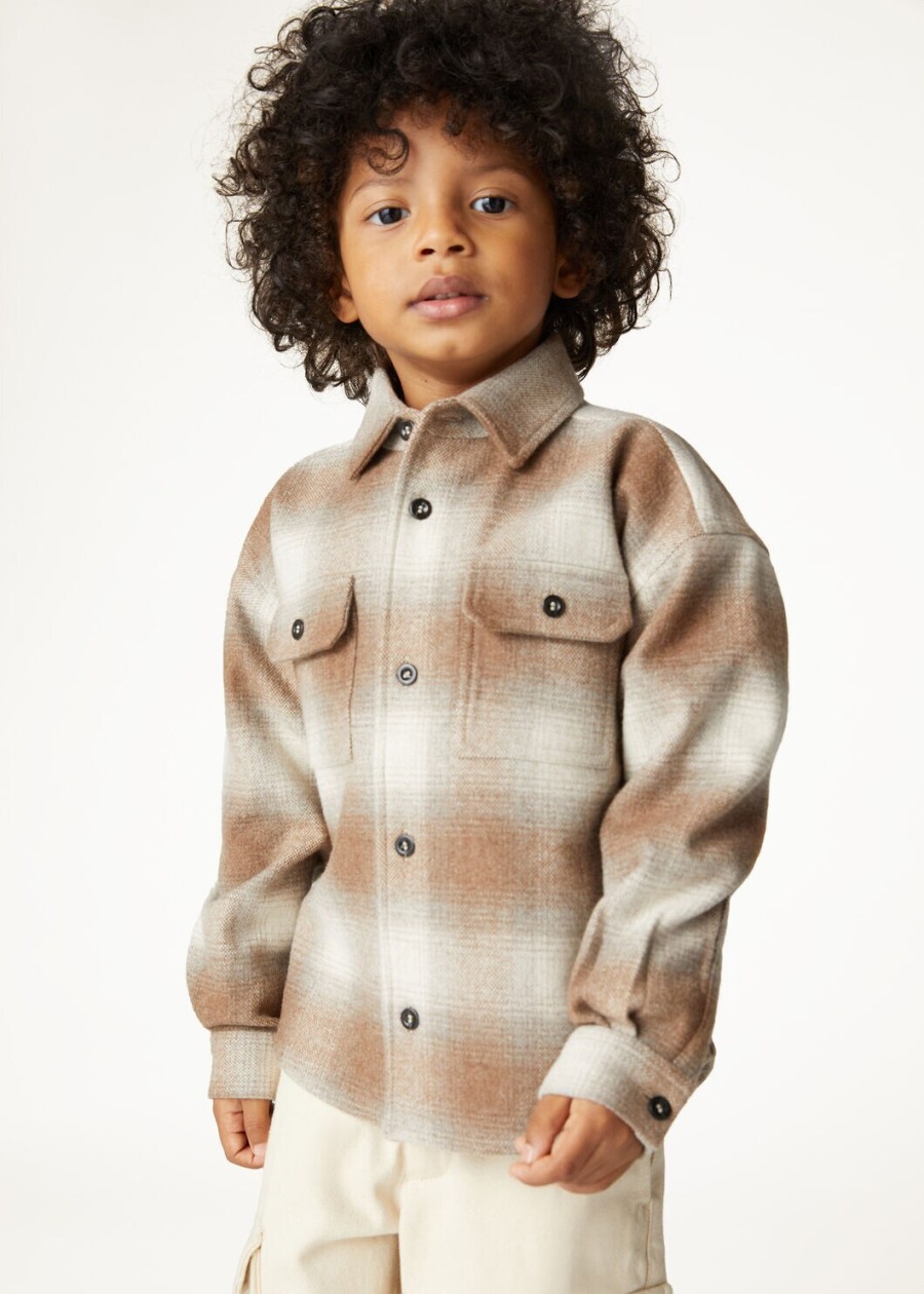 jenna kindershirt van kasjmier zuivere scheerwol licht camelantiek papier