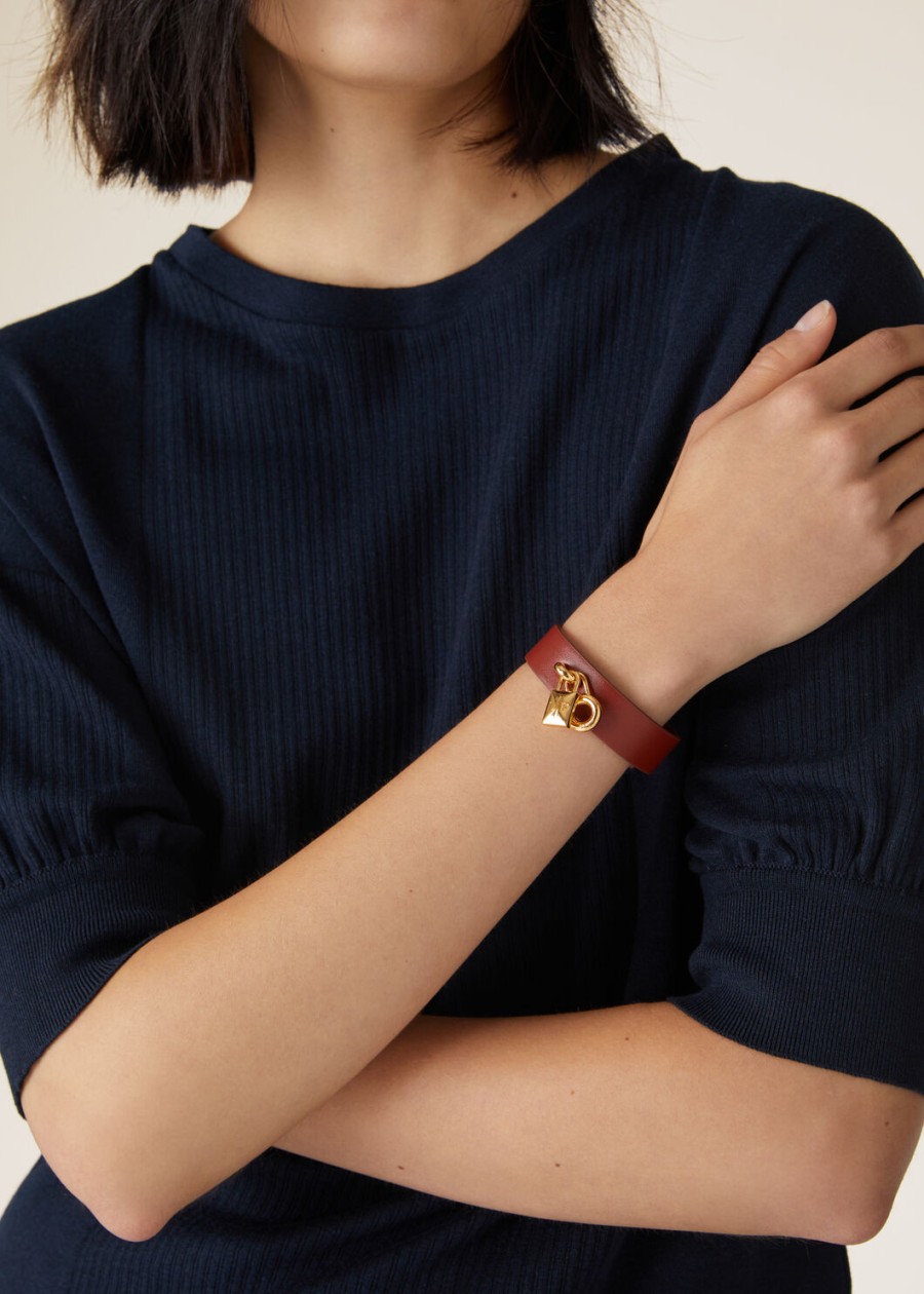 diepe kummel extra kalfslederen armband