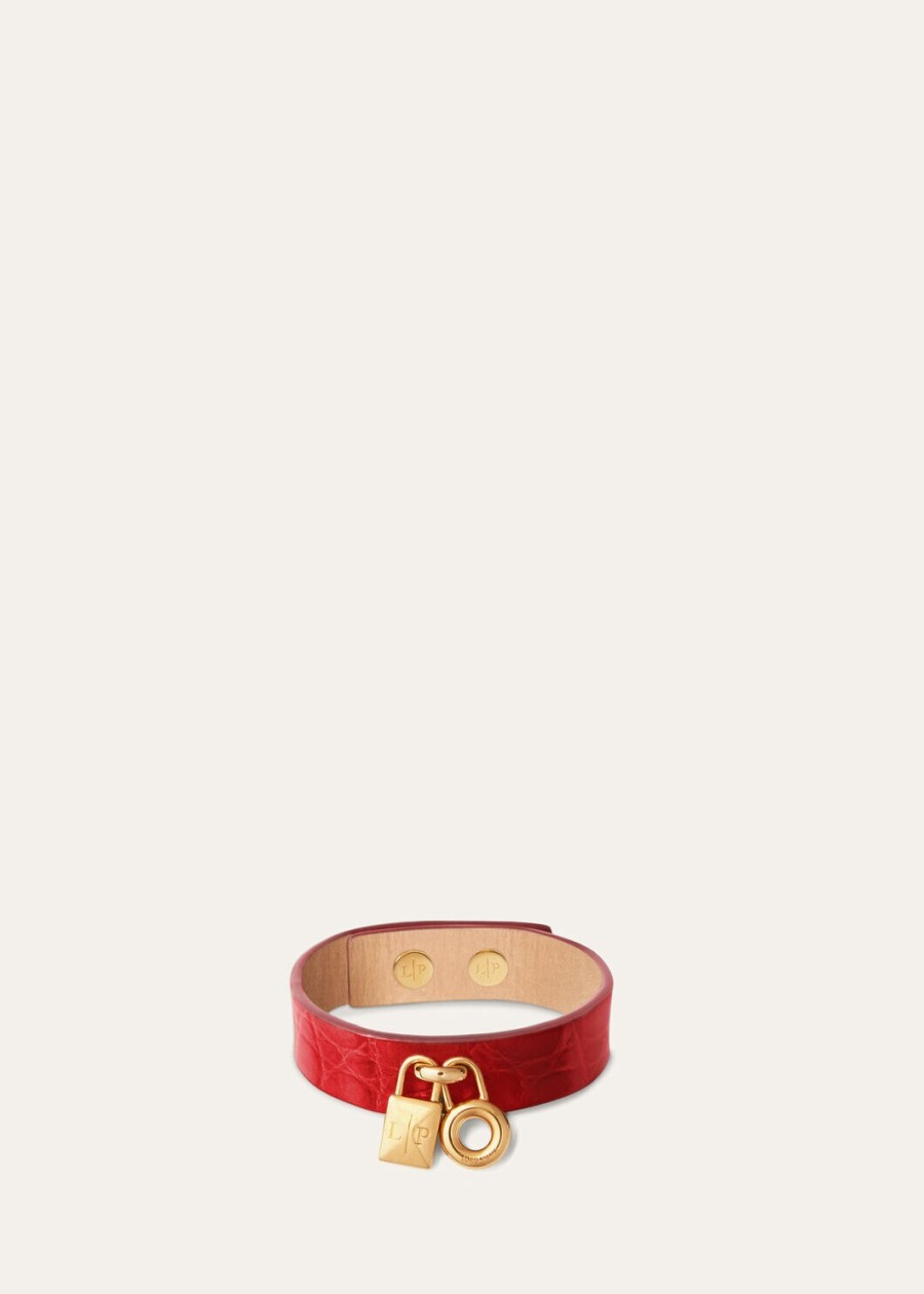 extra rode fluwelen armband van alligatorleer gouden zon sieraden