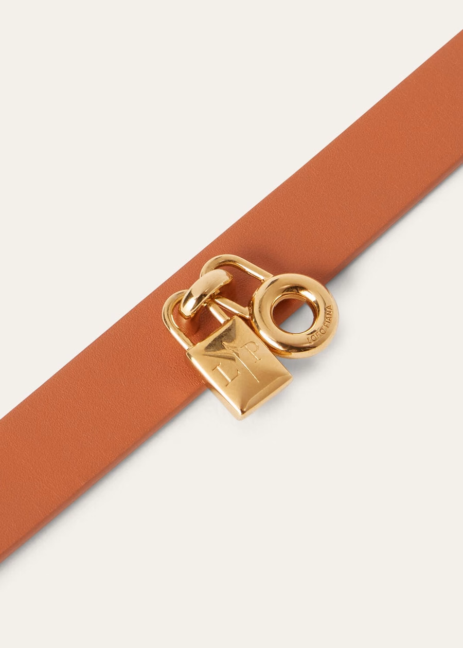 Extra armband van kalfsleer met koi-vismotief