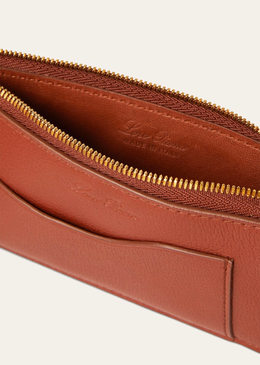 Extra etui Kaarthouder Diep Kummel generfd kalfsleer