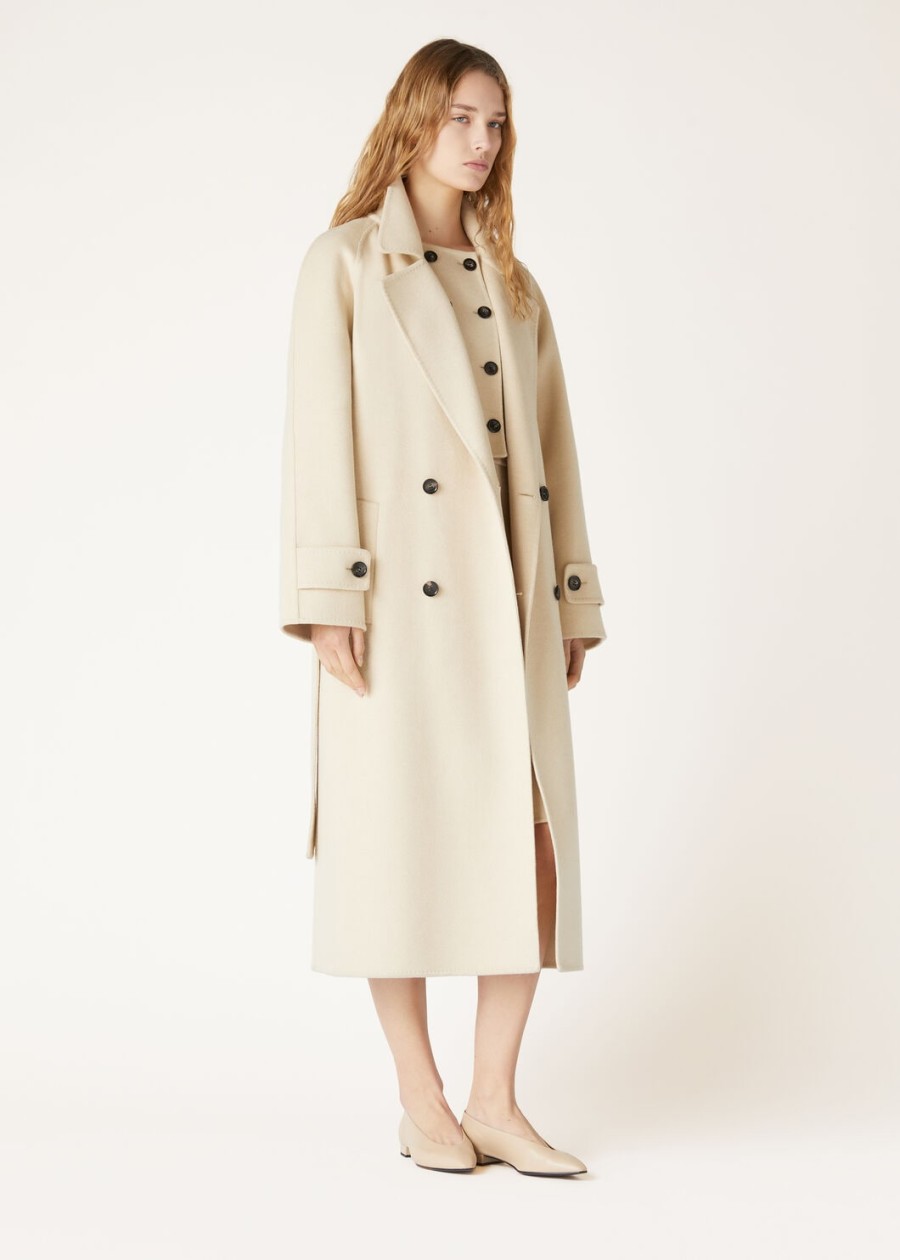foster coat baby cashmere crème cashmere melange