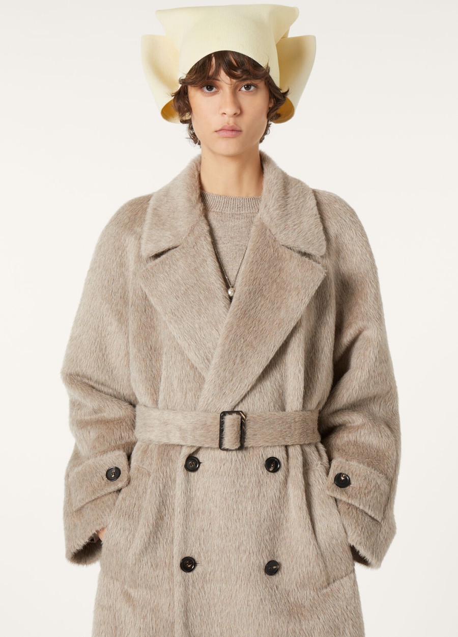 foster coat alpaca wol lotus pod
