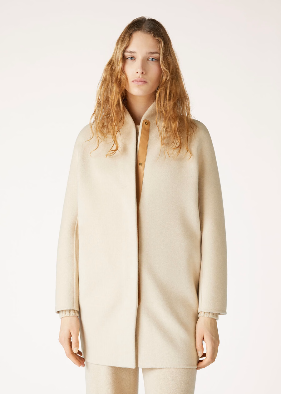 Scotty Coat Baby Cashmere Crème Cashmere Melange