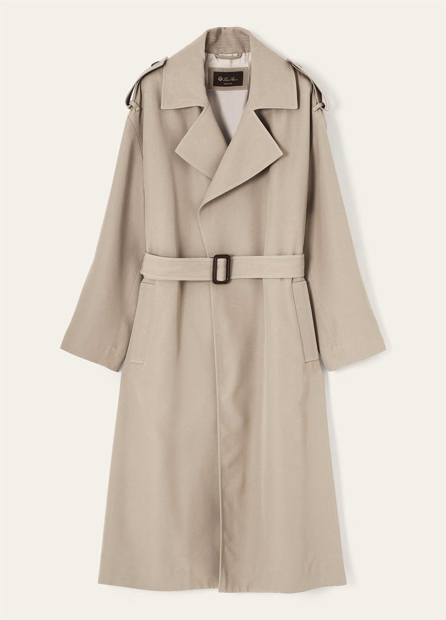 Gale Trenchcoat Zijde Antilopehoorn
