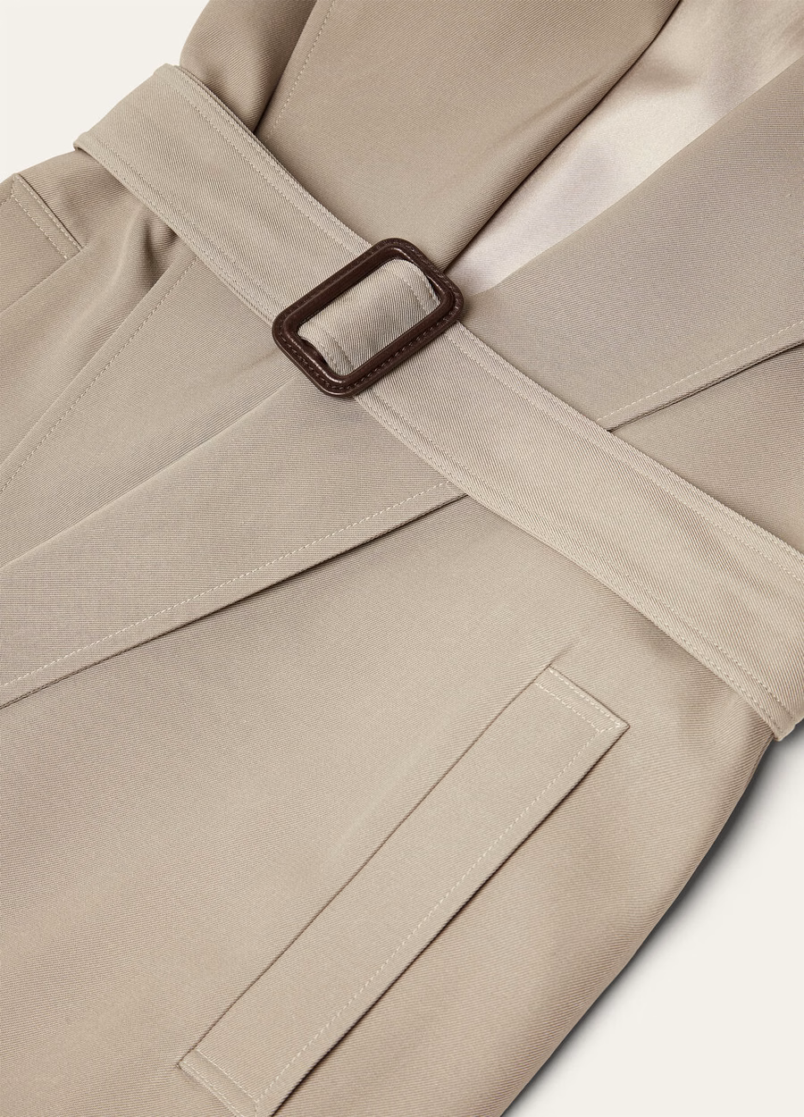 Gale Trenchcoat Zijde Antilopehoorn