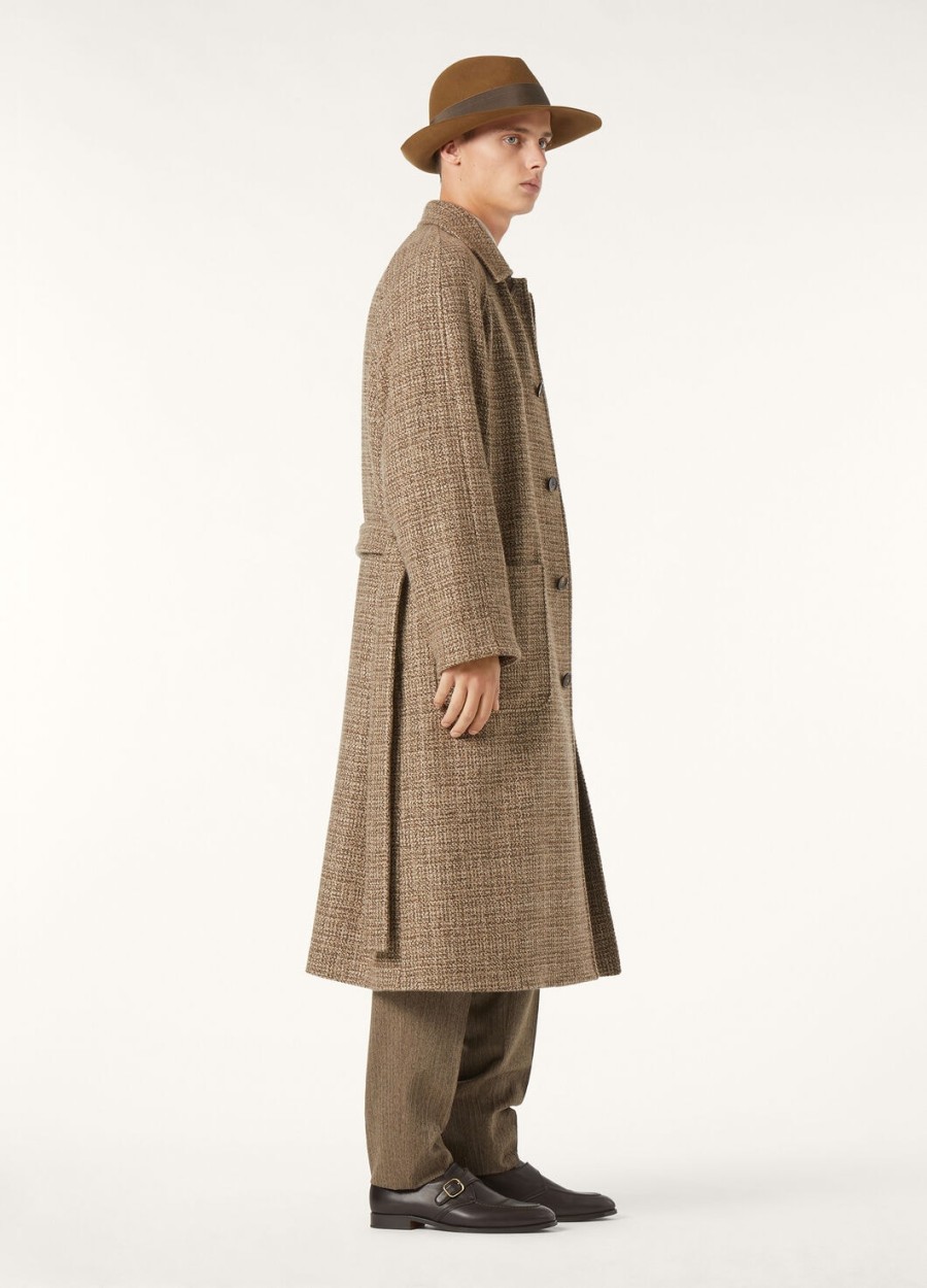 owen jas van kasjmier - rain system bruine tweed