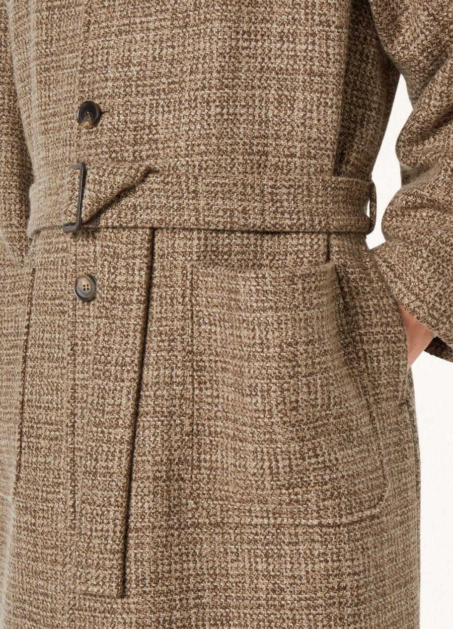 owen jas van kasjmier - rain system bruine tweed