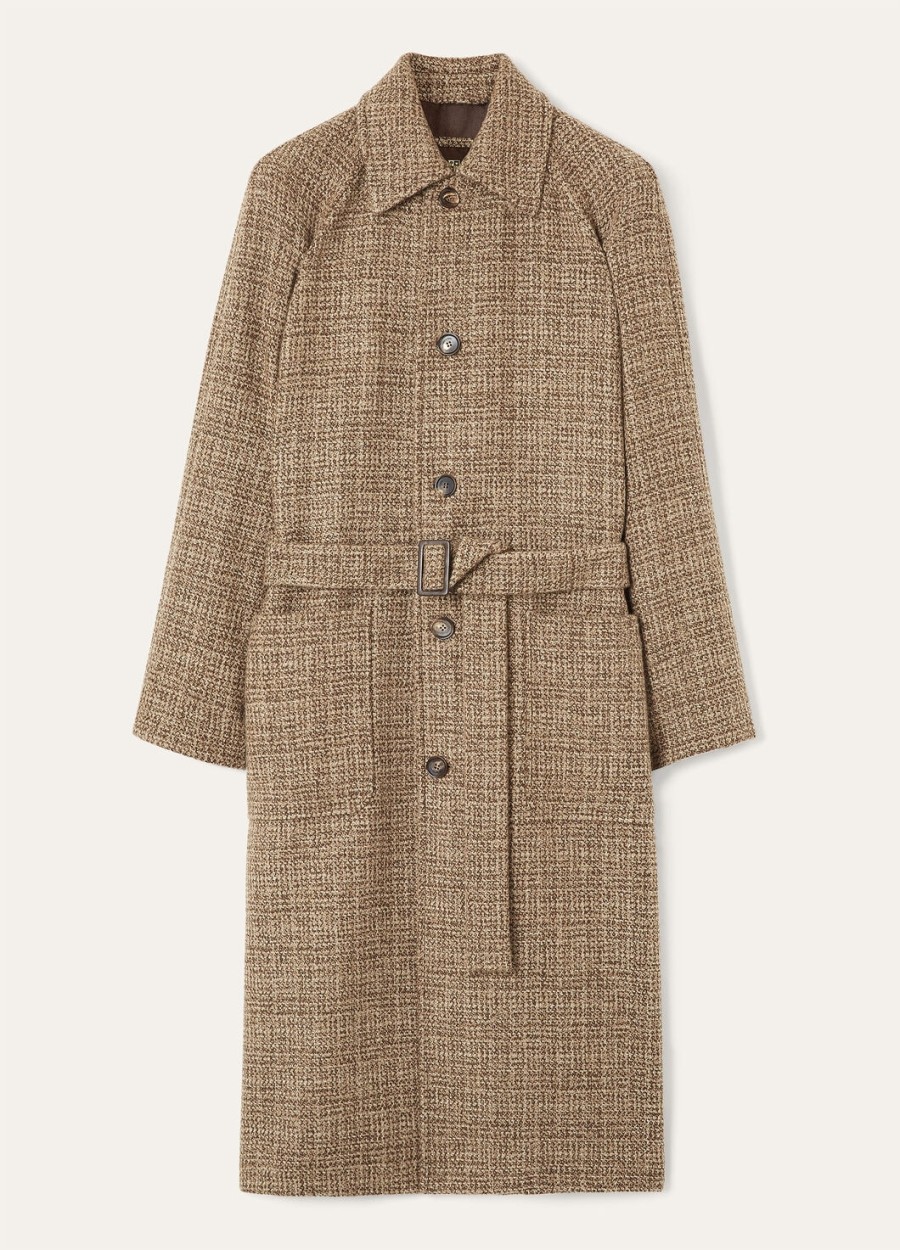 owen jas van kasjmier - rain system bruine tweed