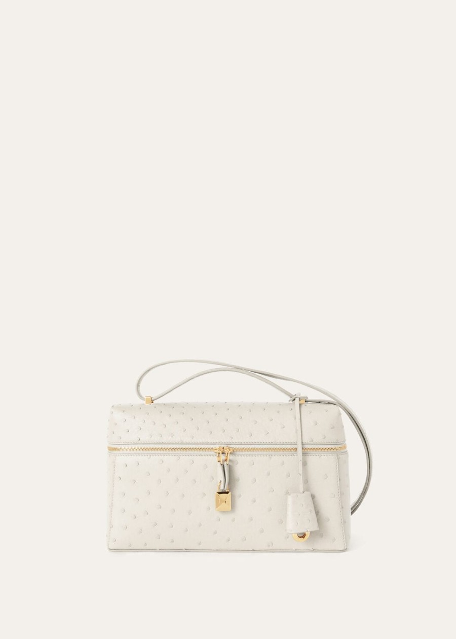 extra tas l27 struisvogel leer whisper whitesun gold