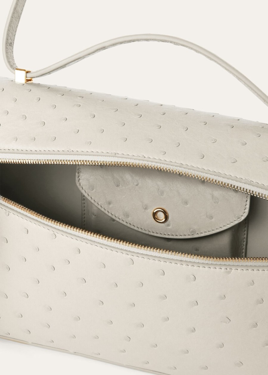extra tas l27 struisvogel leer whisper whitesun gold