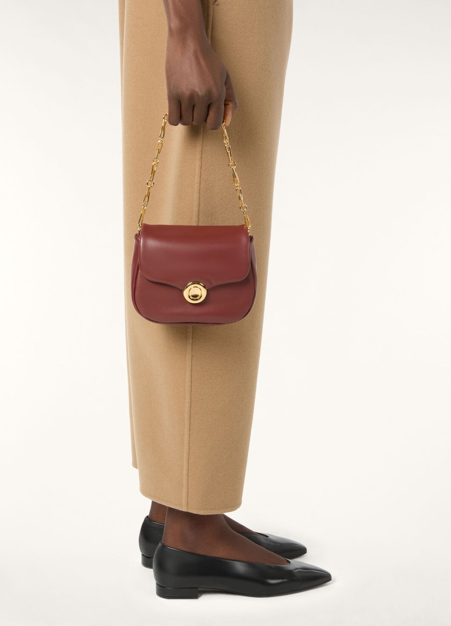 giera softy bag lamsleer gerookt karamelzon goud