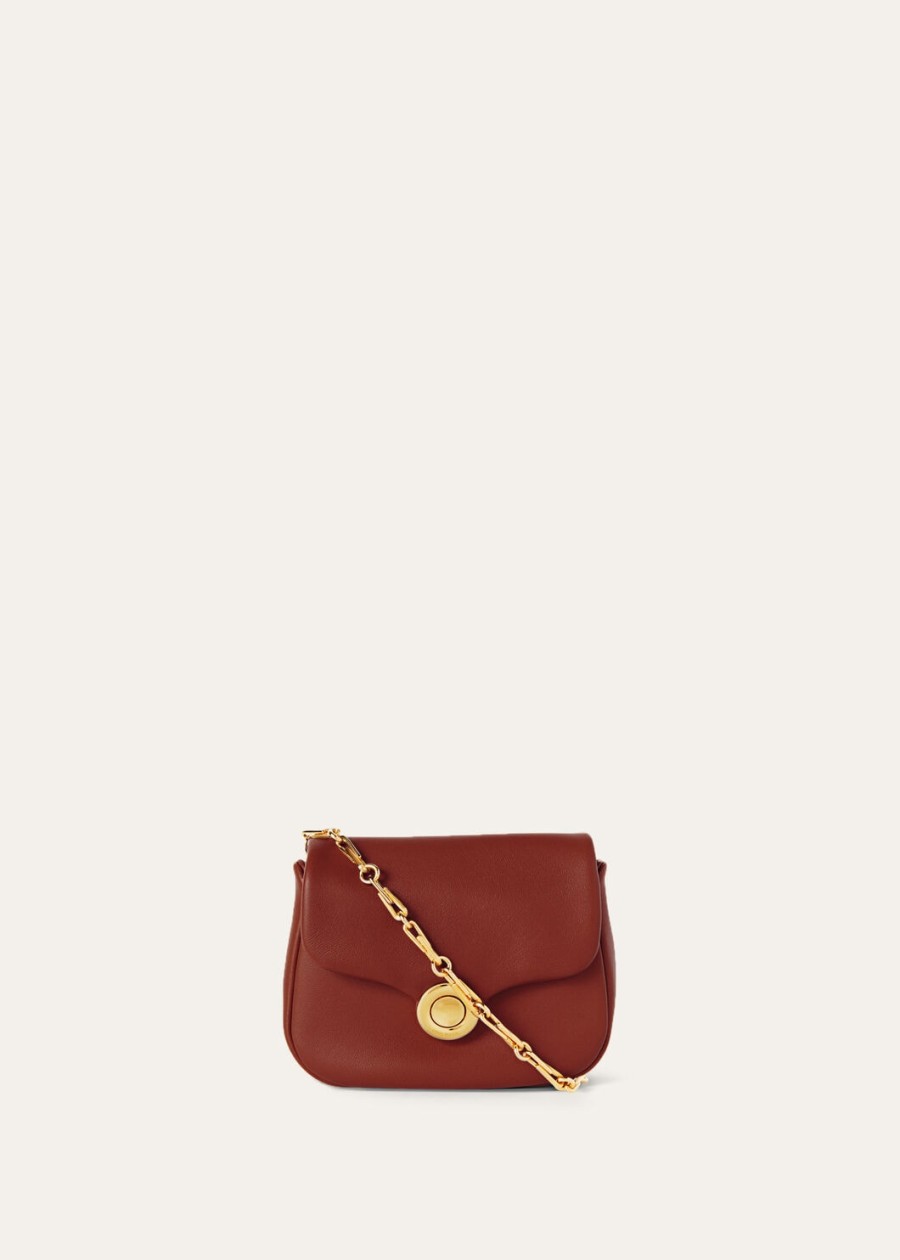 giera softy bag lamsleer gerookt karamelzon goud
