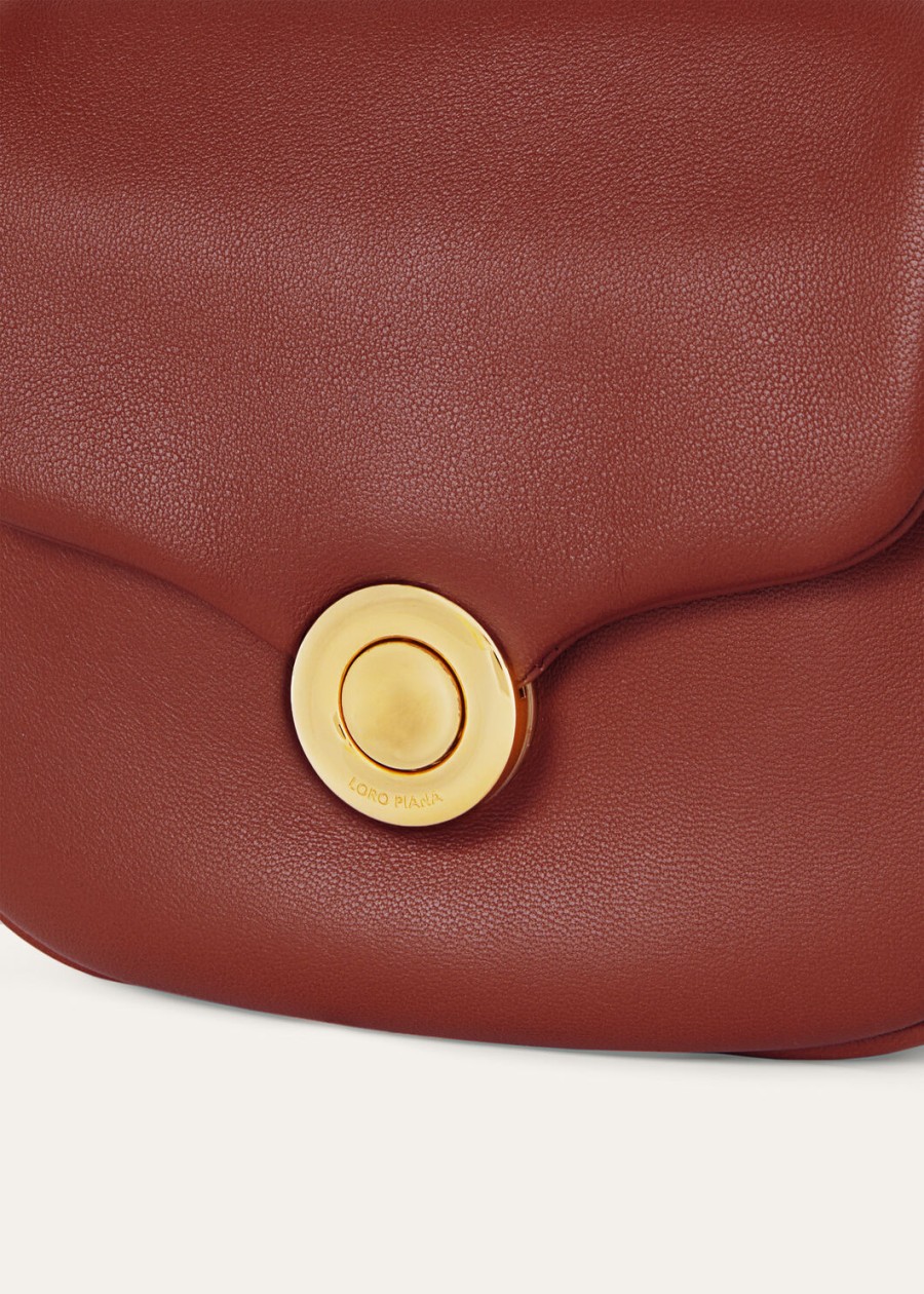 giera softy bag lamsleer gerookt karamelzon goud