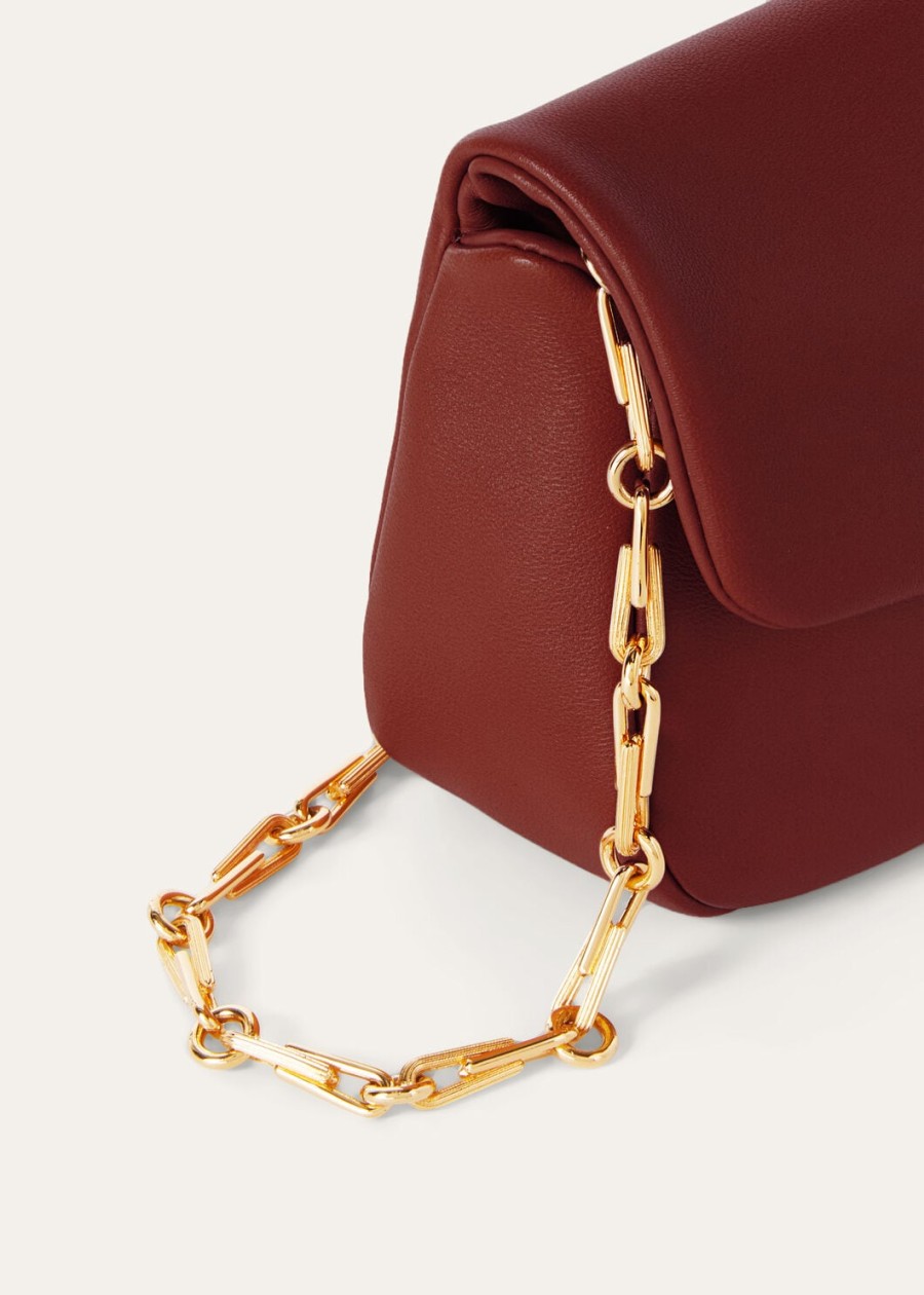 giera softy bag lamsleer gerookt karamelzon goud
