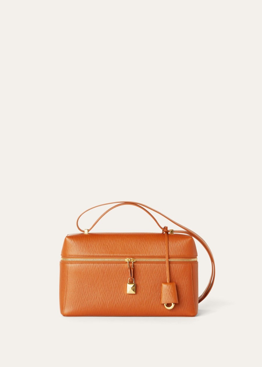 extra tas l27 kalfsleer warm tansun gold