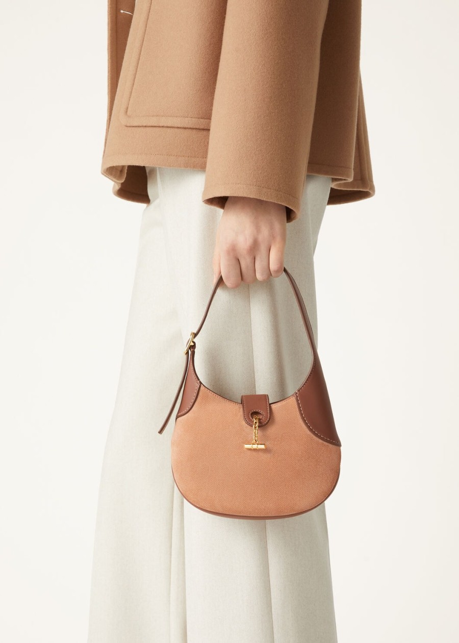 mini bobbin bag kalfsleer ophelia skincaramel sugarsun gold