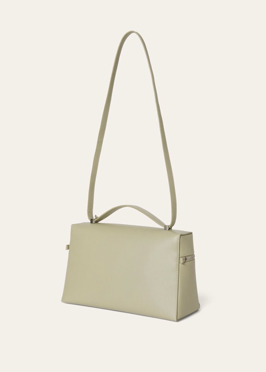 Extra tas L27 licht glad kalfsleer Wasabi