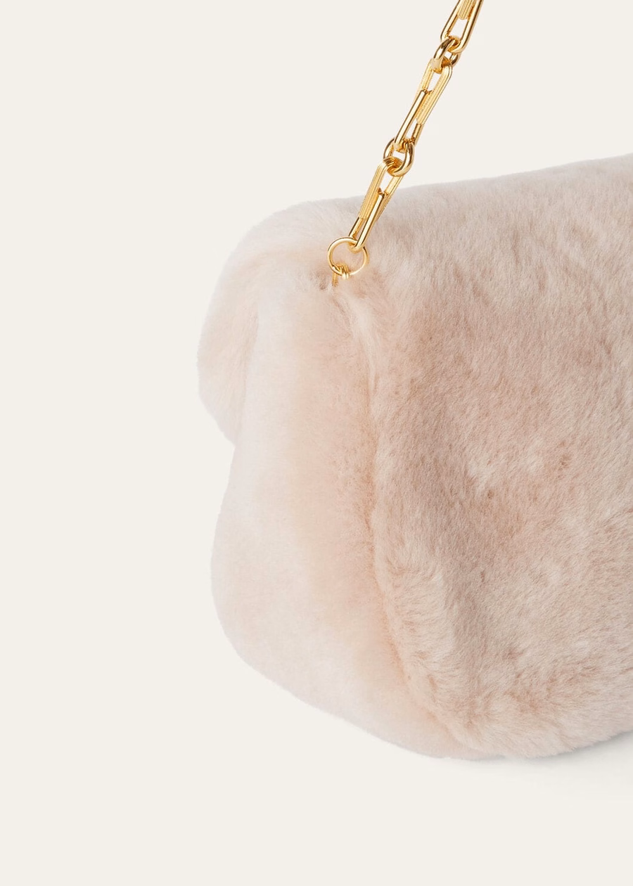 Giera Softy Bag Lamsleer Honingcrème/Zon Goud