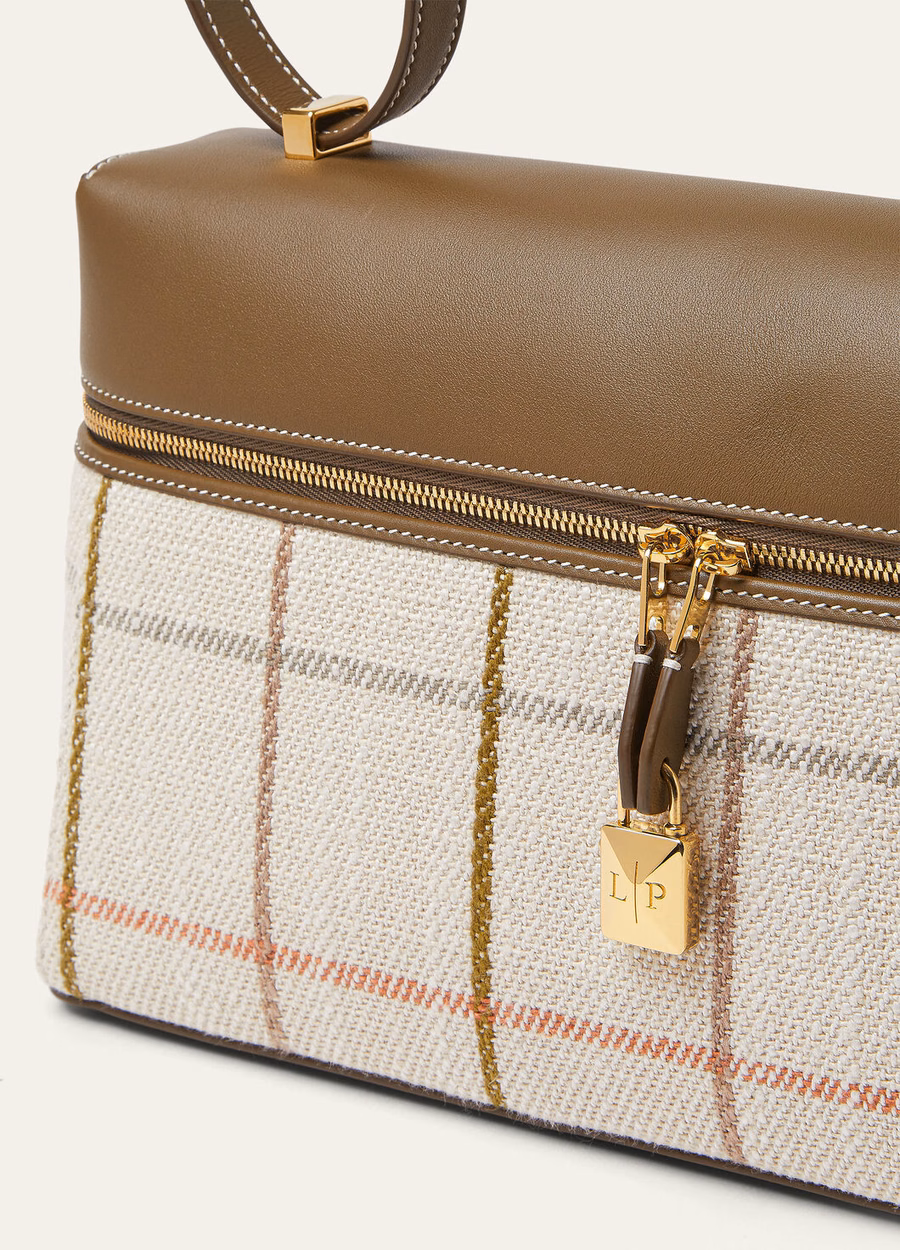 Extra tas L27 Linnen Tartan/Gezouten Kappertjes/Zon Goud