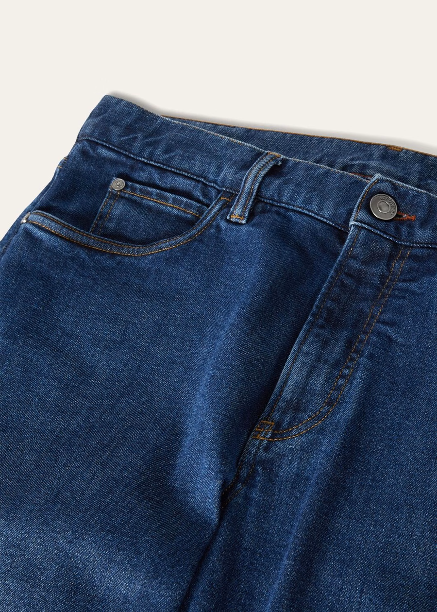 Doccio katoenen broek Japans blauw