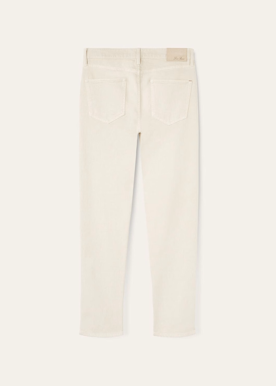 Quarona Vijfzakkenbroek Katoen Vervaagd Beige