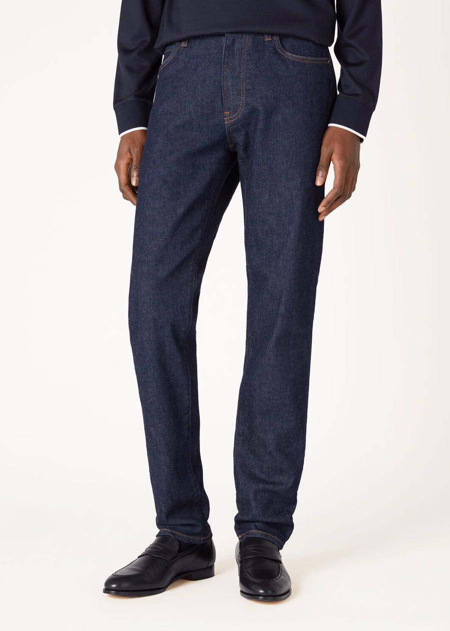 Doccio katoenen broek in de kleur Dark Lagoon