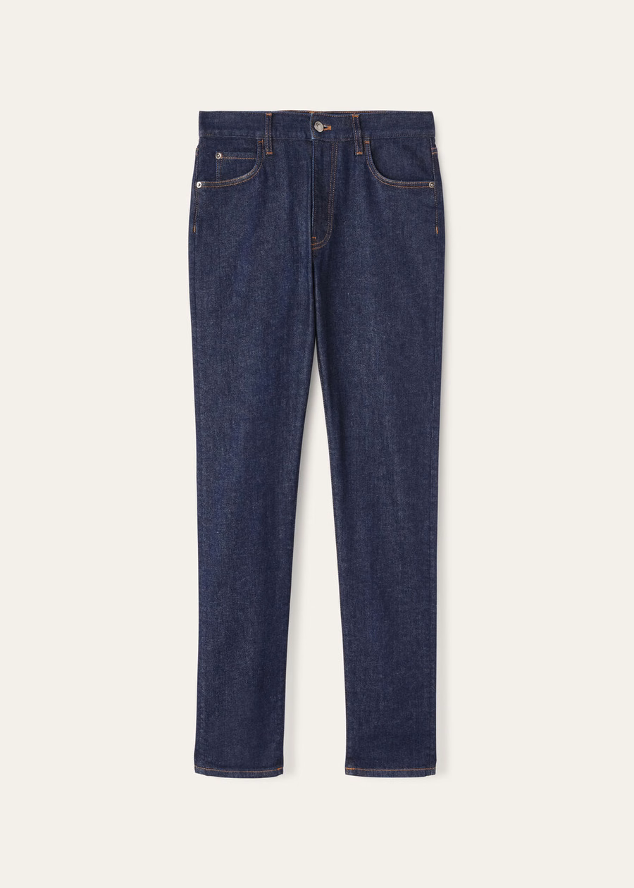 Doccio katoenen broek in de kleur Dark Lagoon
