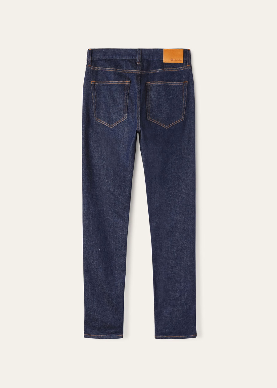 Doccio katoenen broek in de kleur Dark Lagoon