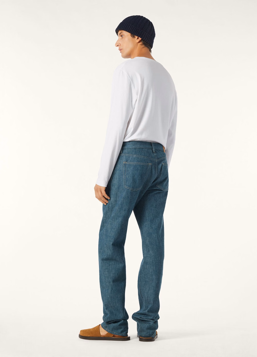 Kamen Austin Denim Blauwe Spirulina Broek