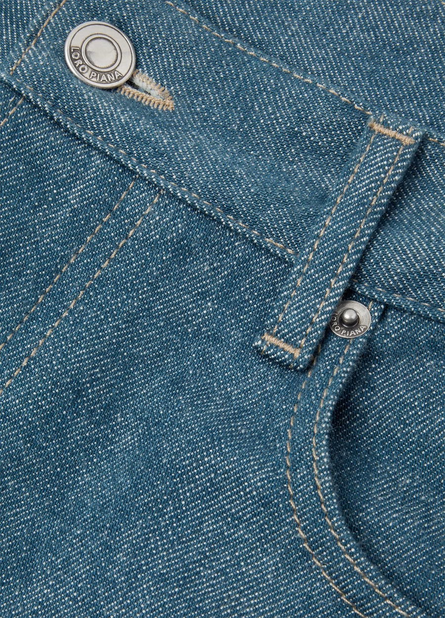 Kamen Austin Denim Blauwe Spirulina Broek