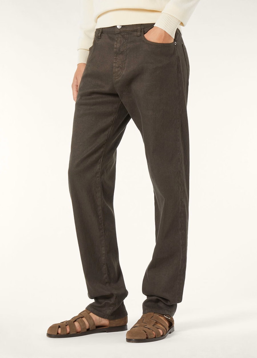 Quarona katoenen broek in zwart Pine