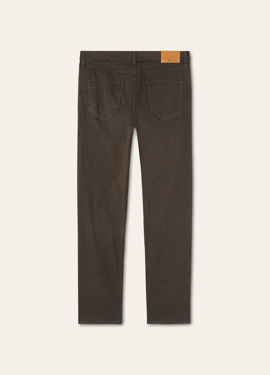 Quarona katoenen broek in zwart Pine