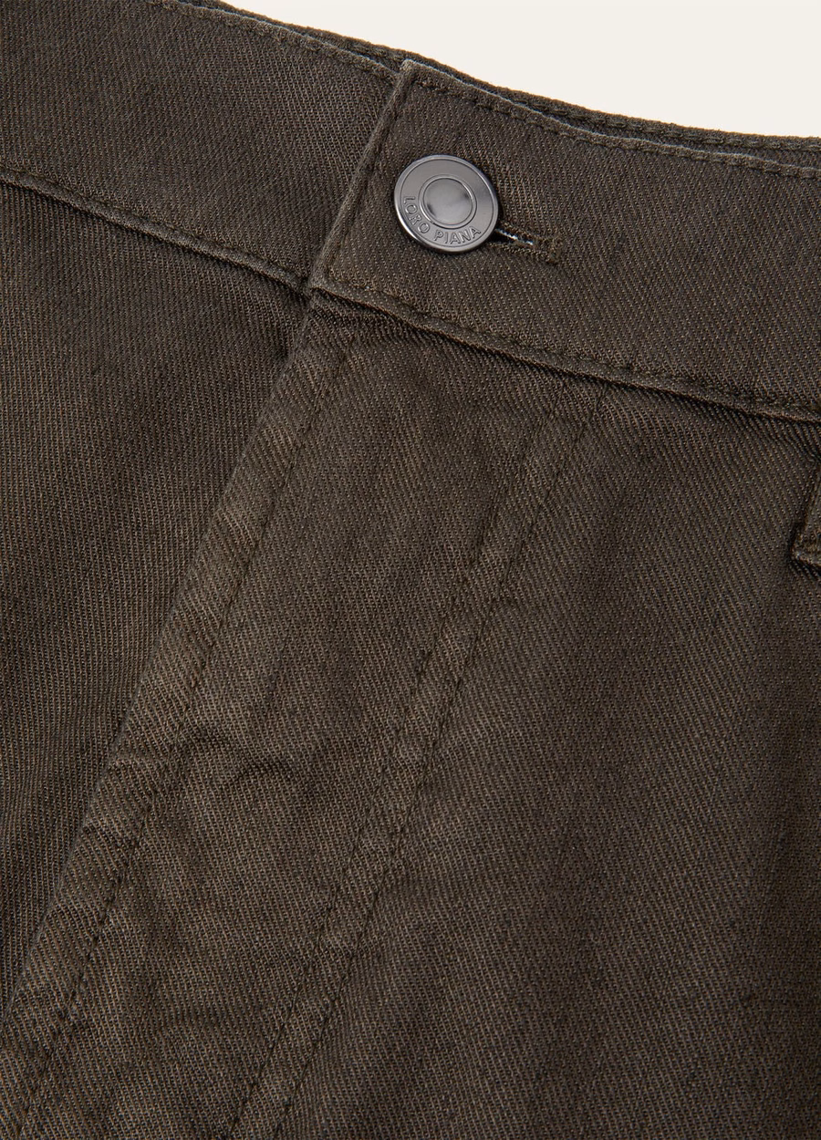 Quarona katoenen broek in zwart Pine