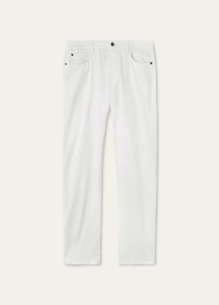 Quarona katoenen broek in het wit