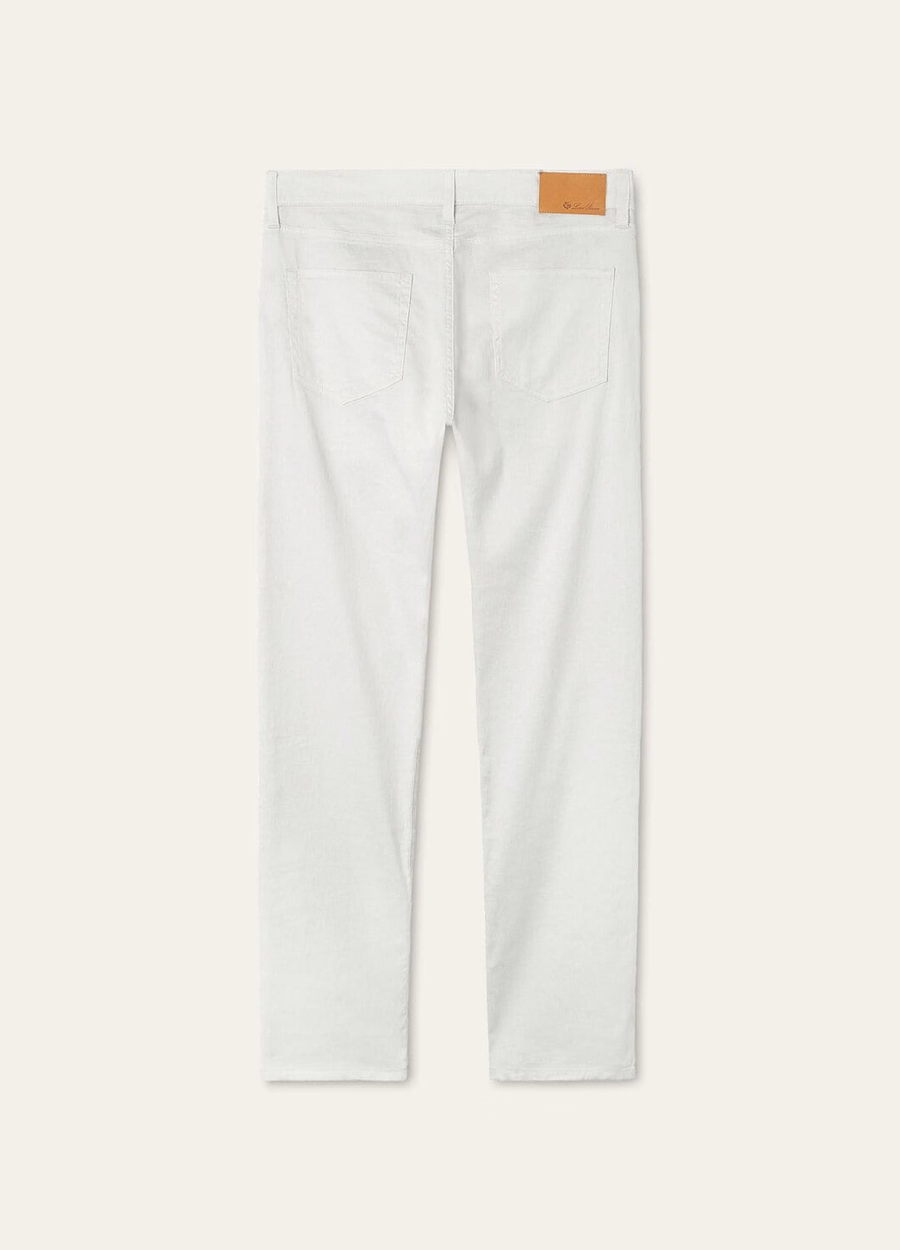 Quarona katoenen broek in het wit