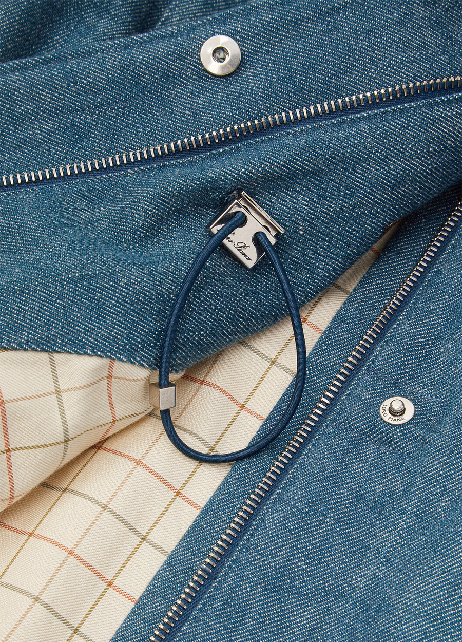 Mini Field Traveler Austin denimjack met blauwe spirulina