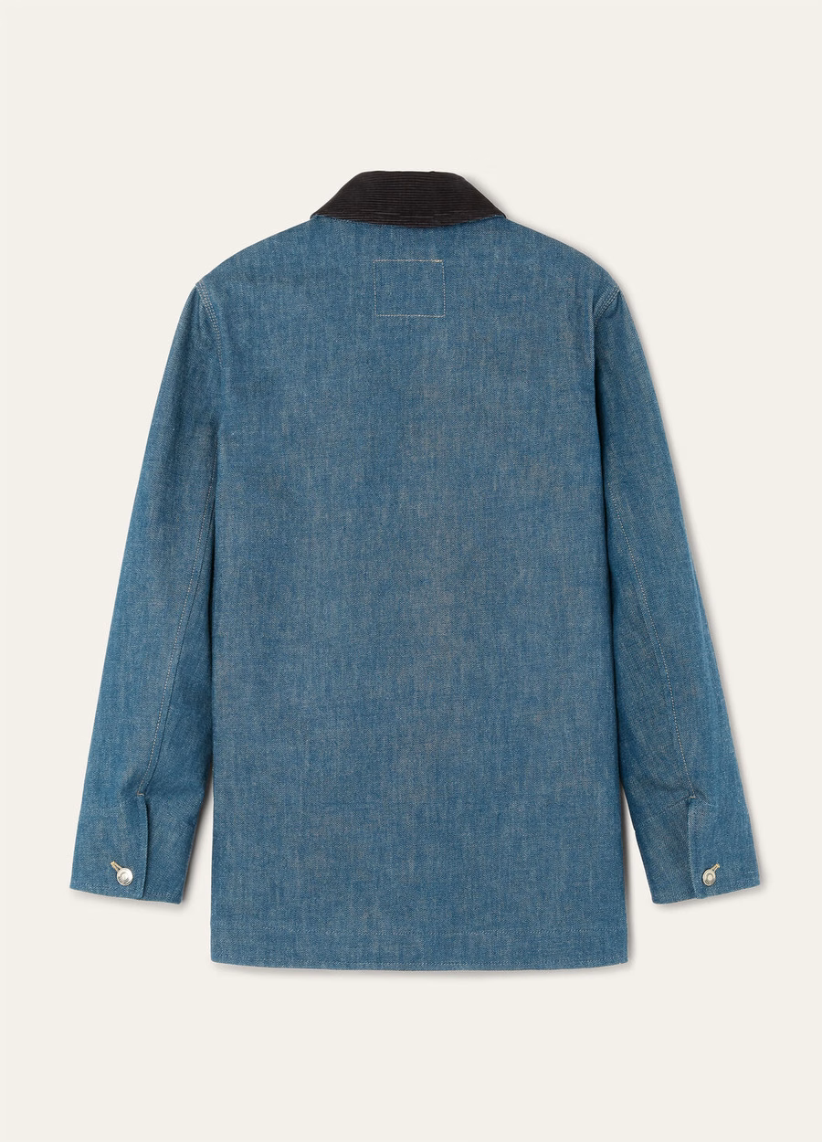 Dean Field Austin spijkerjasje met blauwe spirulina