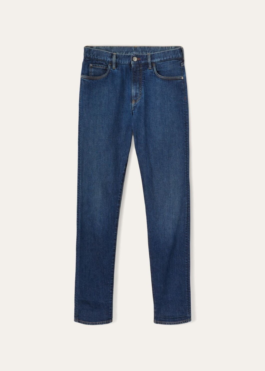 doccio katoenen broek japans blauw