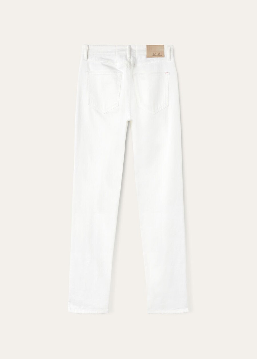 quarona five pocket trousers optical white cotton