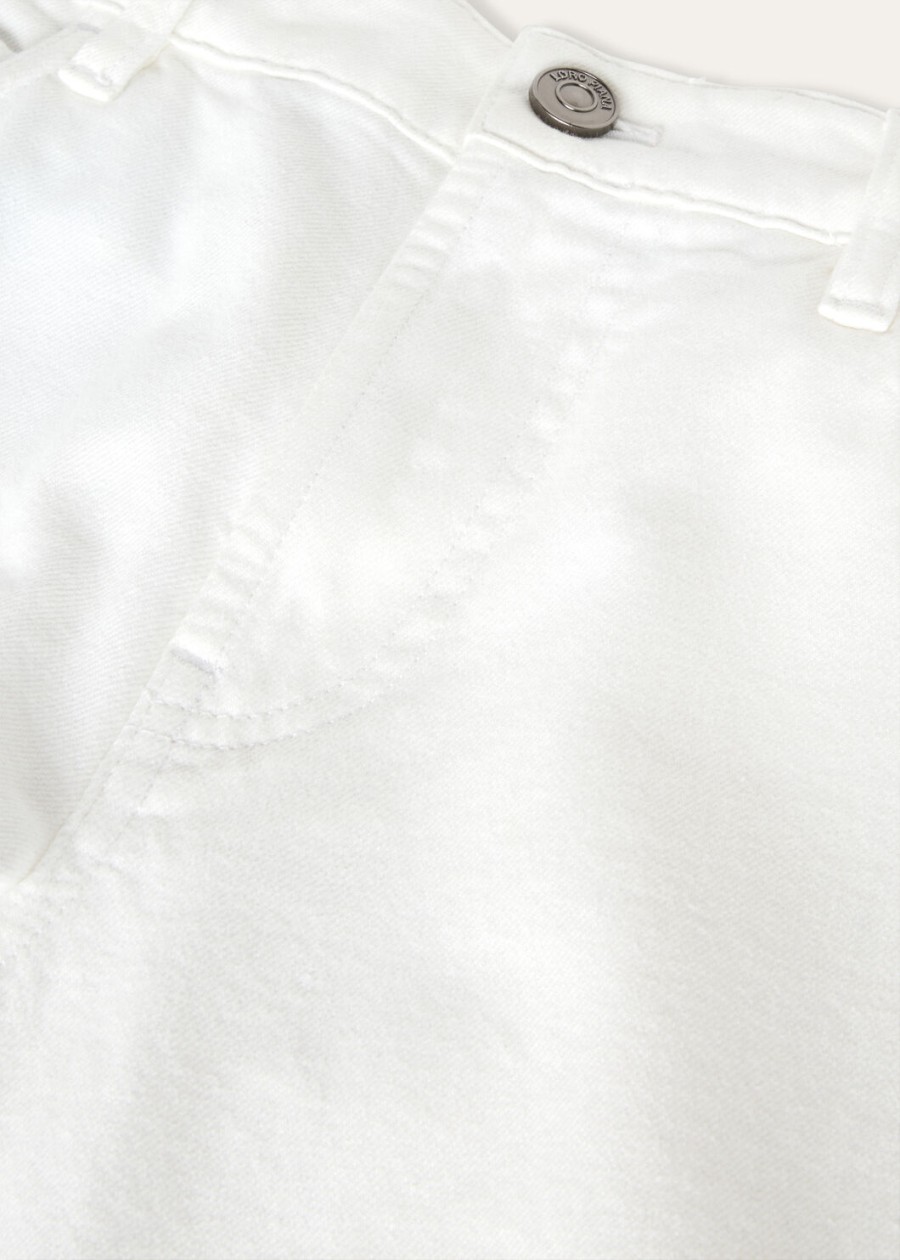 quarona five pocket trousers optical white cotton