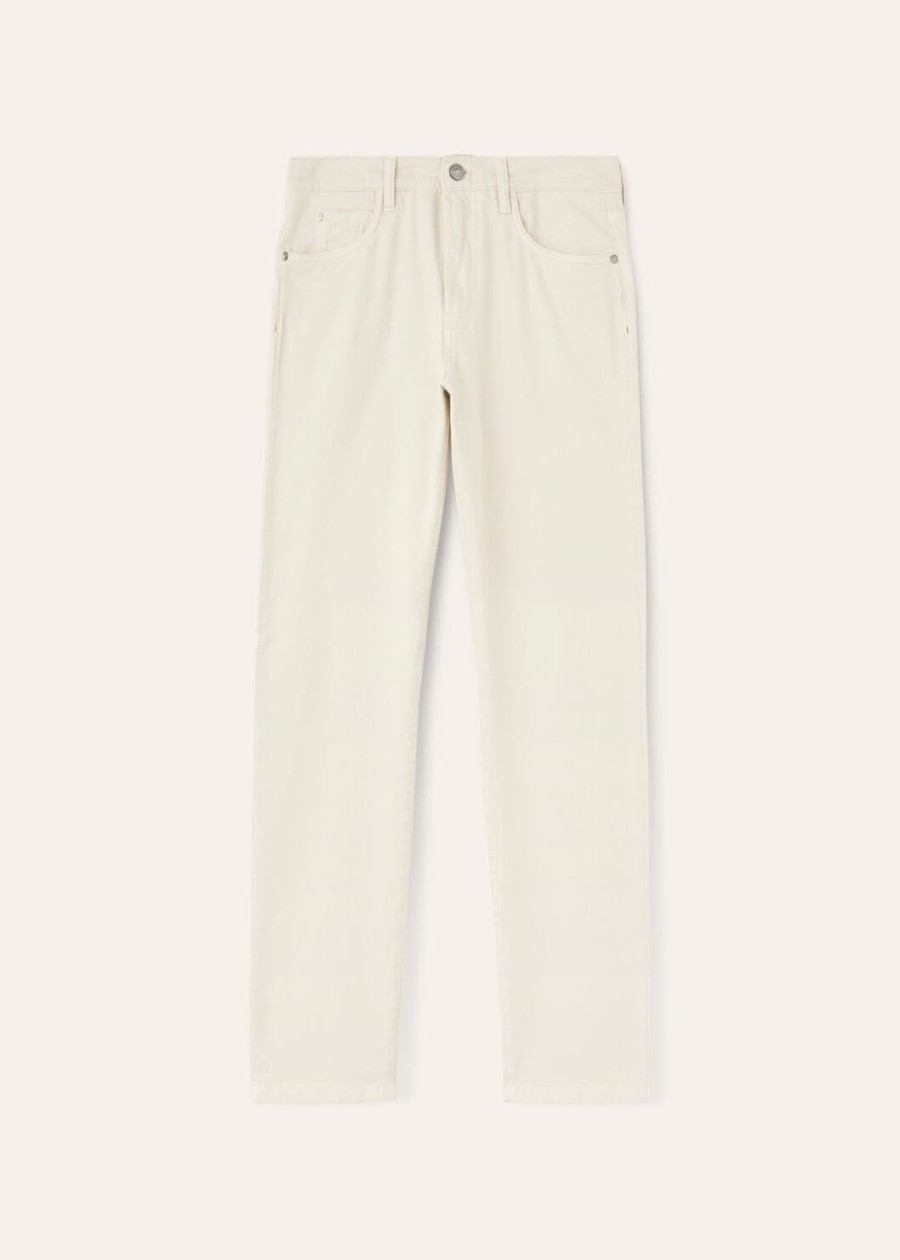 vijfzakken katoenen broek blurred beige