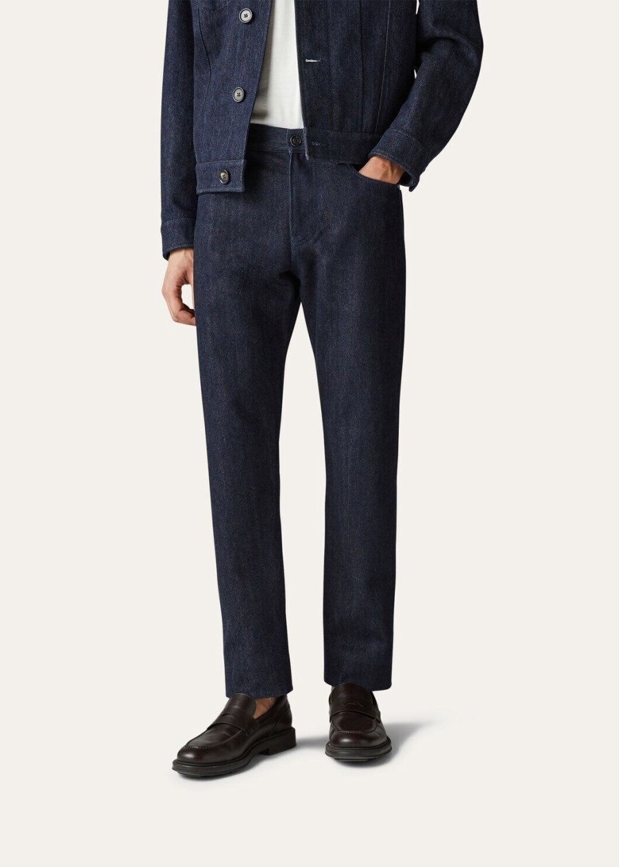 cashdenim quarona vijfzakkenbroek schaduwblauw