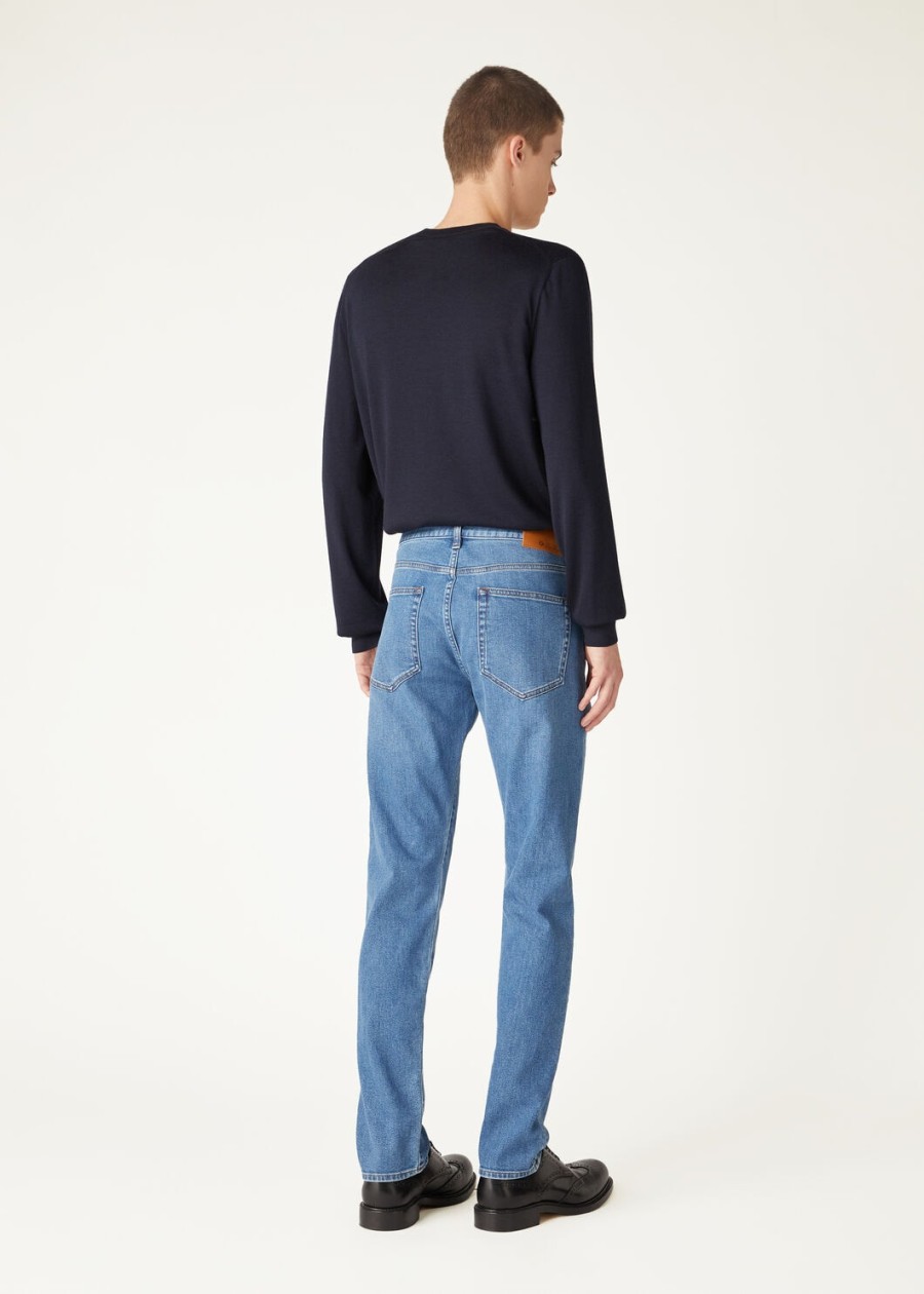 doccio katoenen broek in de kleur light creek
