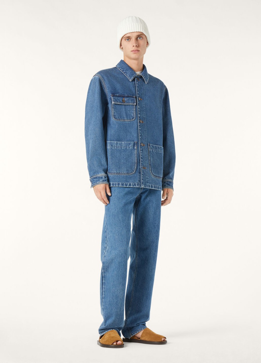 kamen denim cashdenim blue stone washed pants