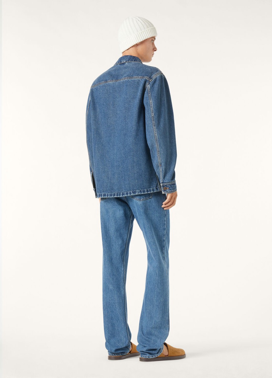 kamen denim cashdenim blue stone washed pants