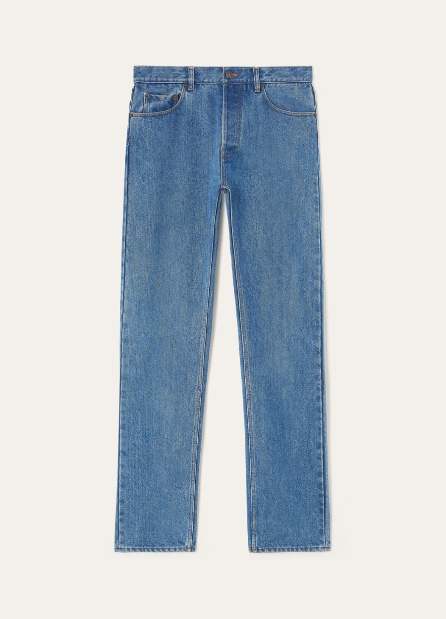 kamen denim cashdenim blue stone washed pants